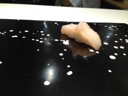 Maine Scallop (Hotate) with sea salt and yuzu
